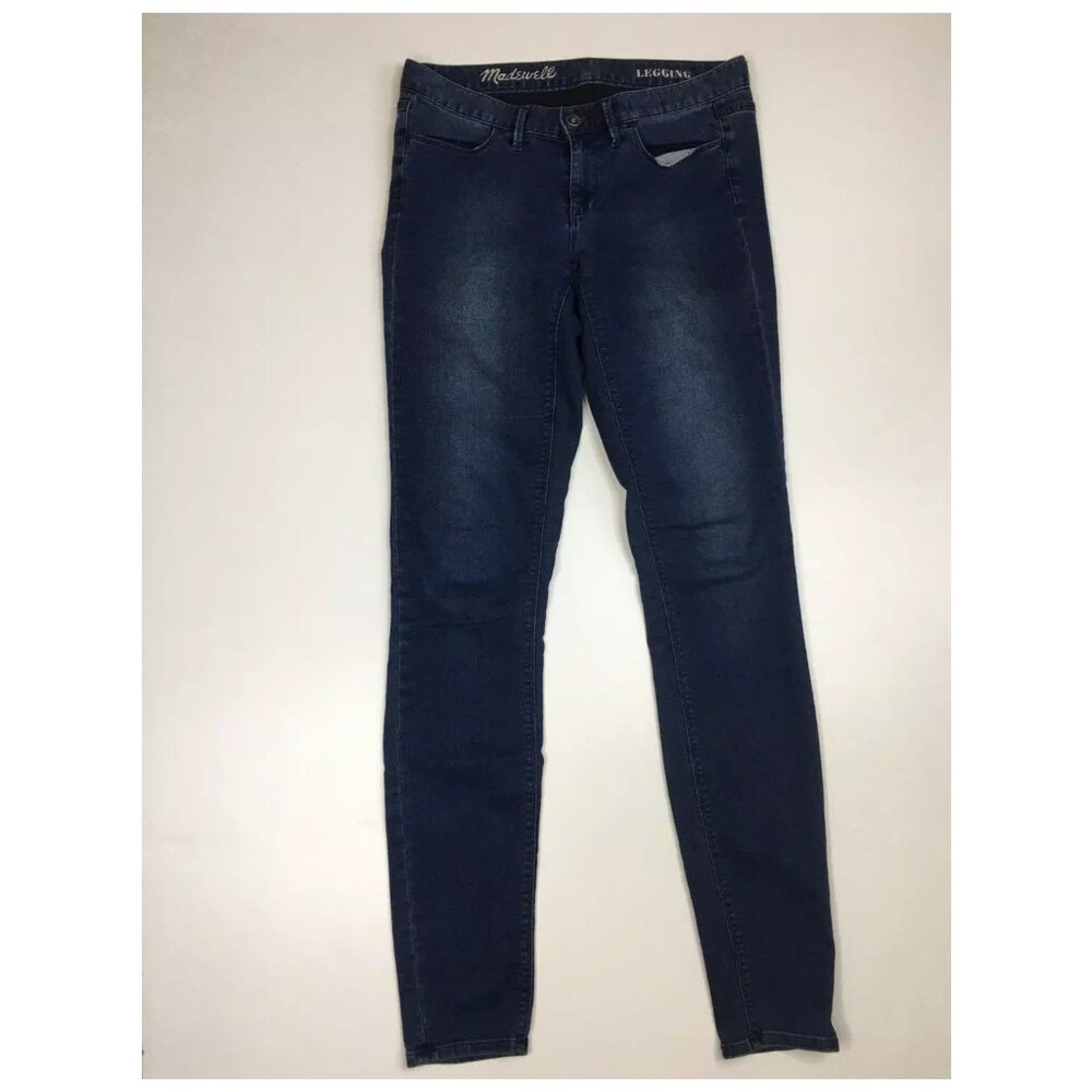 MADEWELL Dark Wash LEGGING Logo Hardware Slim Fit Skinny Jeans